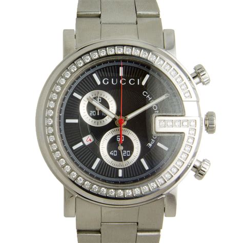 gucci 101m chrono diamonds